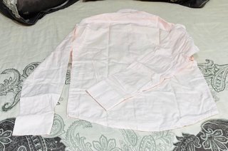 Camisa rosa manga larga