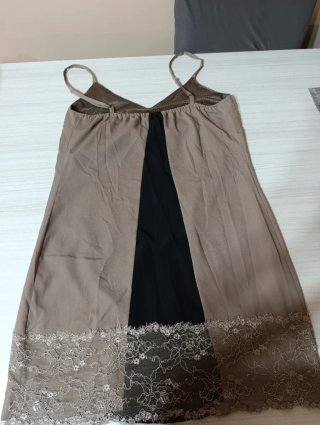 Abito Kaos pizzo beige/nero taglia XS