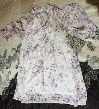 Vestido estampado flores talla M