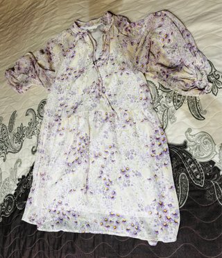 Vestido estampado flores talla M