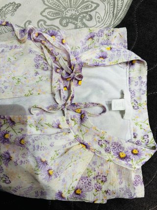 Vestido estampado flores talla M