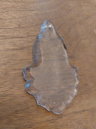 2 lacrime o caireles di cristallo per lampadario