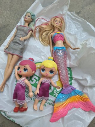 Lote Muñecas Barbie y Bratz etc + Ropita y mas