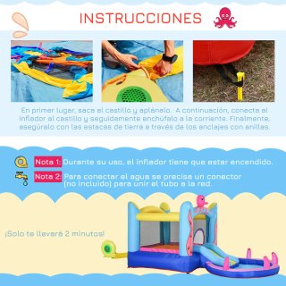 Castillo inflable Outsunny con tobogán