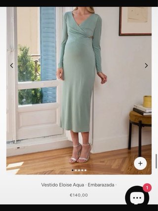 Vestido premamá Bruna Talla M verde