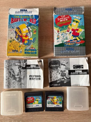 Lote 2 Juegos Simpsons Game Gear