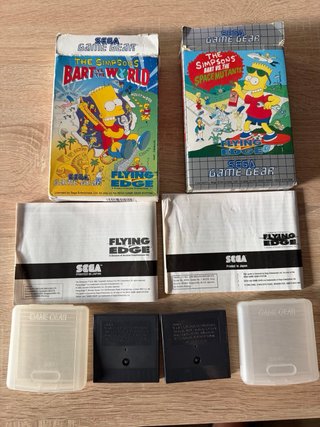 Lote 2 Juegos Simpsons Game Gear