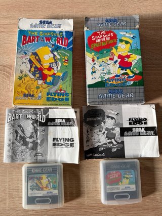 Lote 2 Juegos Simpsons Game Gear