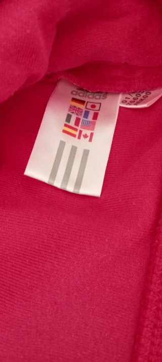 Chaqueta Adidas Roja Terciopelo