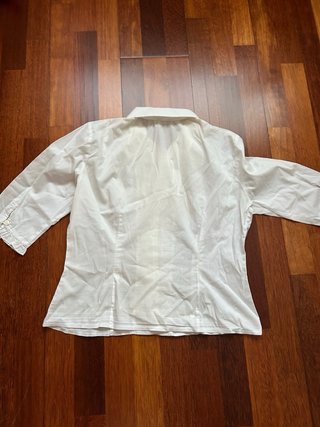 Camisa Benetton manga corta blanca