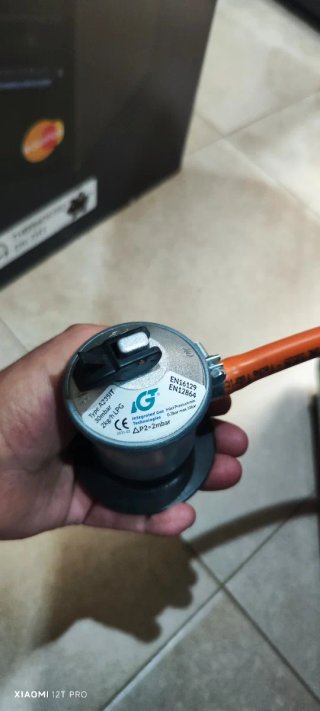 Estufa de Gas Llama Azul Con Termostato 4200W