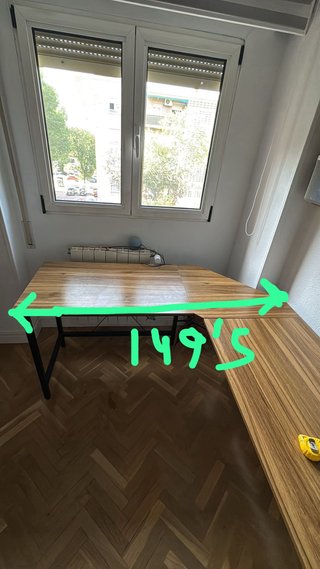 Escritorio madera esquinero en L