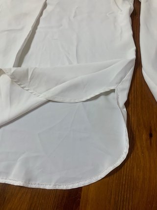 Bluse bianca con scollo a V per donna Monde