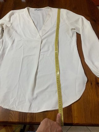 Bluse bianca con scollo a V per donna Monde