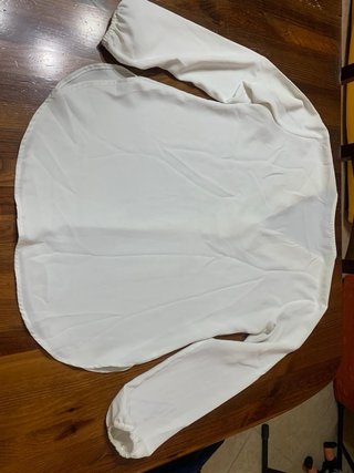 Bluse bianca con scollo a V per donna Monde