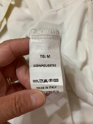 Bluse bianca con scollo a V per donna Monde