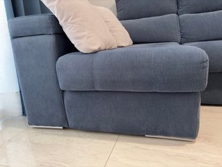 Sofá chaise longue de tela