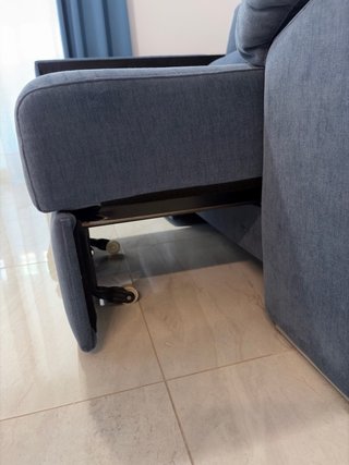 Sofá chaise longue de tela