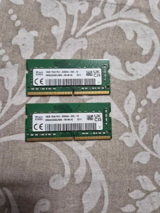 2x 16GB DDR4 SO-DIMM SK hynix PC4-3200AA