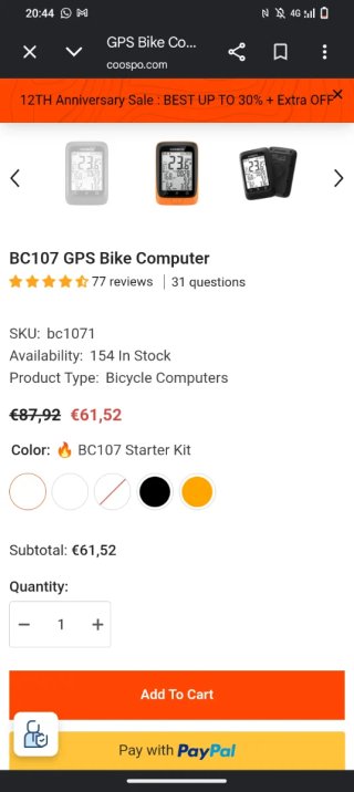 Ciclocomputador Coospo