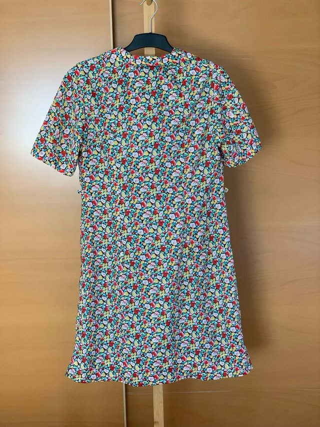Vestido estampado floral multicolor vintage