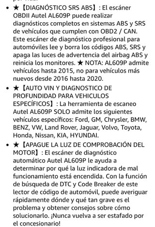 Escáner OBD AUTEL AutoLink AL609P