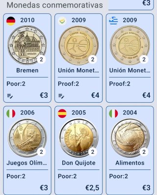 Monete commemorative da 2 euro in vendita