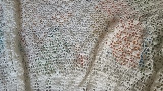 Toalha de mesa redonda croché/renda feita à mão