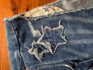 Shorts in denim con stelle da donna H&M