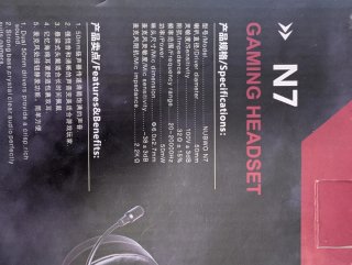 Auriculares Gaming Nubwo N7 Micrófono Negro