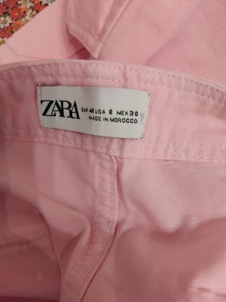 Pantalones cargo rosas mujer