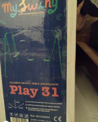 Columpio Infantil Doble con balancín marca Play 31