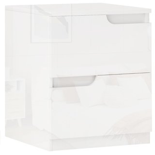 Comodino Moderno in Legno con 2 Cassetti e Design