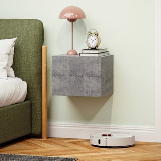 Set di 2 Comodini Sospesi con 2 Cassetti Moderni e