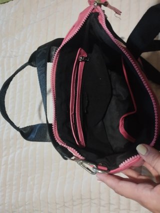 Bolso rosa y negro Misako