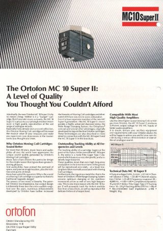 Ortofon MC 10 Super y MC 15 Super II