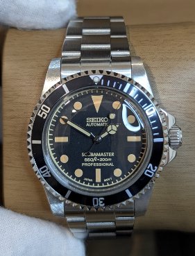 Reloj Seiko Mod Scubamaster Vintage Negro