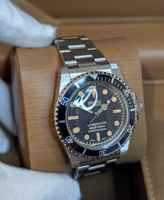 Reloj Seiko Mod Scubamaster Vintage Negro