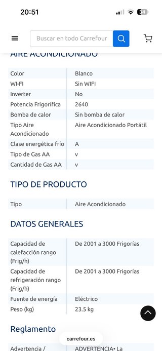 Aire Acondicionado Portátil Klindo Blanco