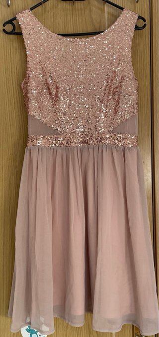 Vestido rosa lentejuelas Jennyfer T.34