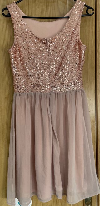 Vestido rosa lentejuelas Jennyfer T.34