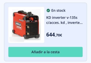Soldador Inverter Lincoln Electric 135S