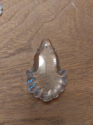 Set di 5 lacrime di cristallo per lampada