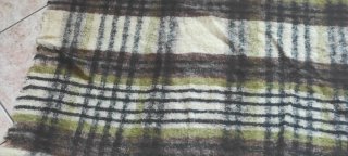 Coperta in lana, bianco e nero