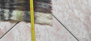 Coperta in lana, bianco e nero