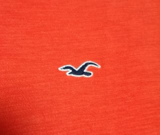 Camiseta Hollister Naranja Talla XS