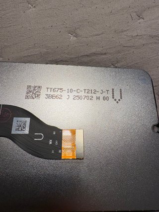 Pantalla táctil móvil TT675-10-C-T212-3-T