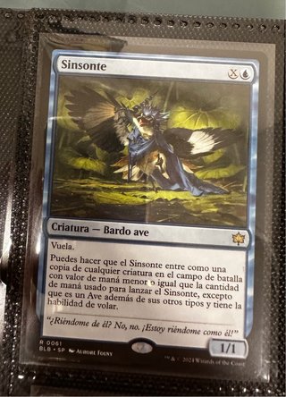 Carta Magic Sinsonte Criatura Bardo Ave Español