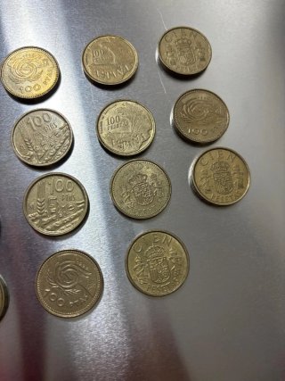 Lote 18 monedas 100 pesetas Juan Carlos I