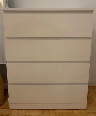 Cómoda MALM 4 cajones blanca IKEA